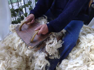 part. lavorazione lana